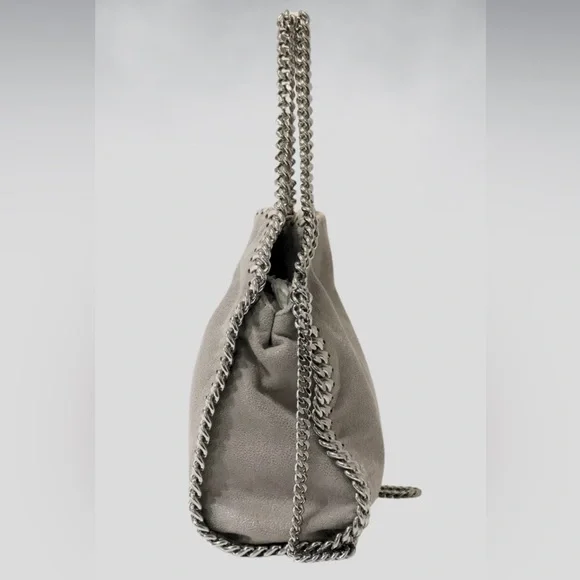Stella McCartney Mini Grey Falabella Tiny Tote Bag - Picture 6 of 13